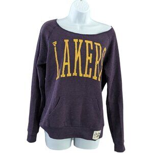 🏀Women’s NBA Los Angeles Lakers sweatshirt - Medium - off shoulder - Junk Food